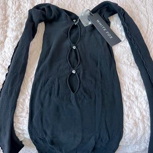 WHITE FOX ONE OF A KIND MINI DRESS BLACK - ONE SIZE FITS ALL